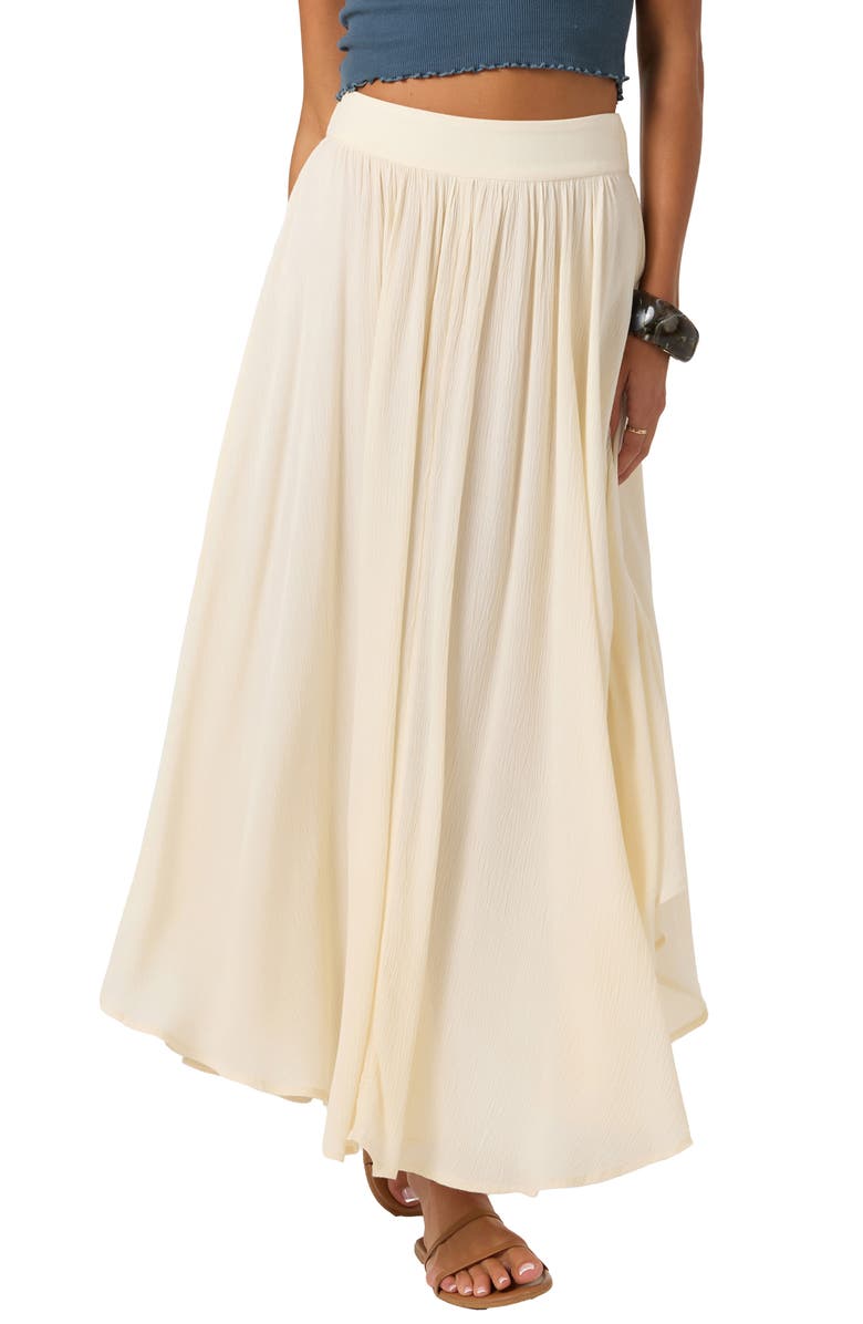 O'Neill Marnie Curved Hem Maxi Skirt, Main, color, 