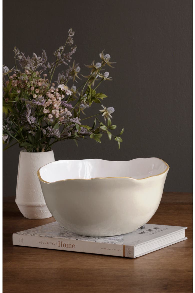 Encanto Osaka Large Bowl, Alternate, color, Cream and White