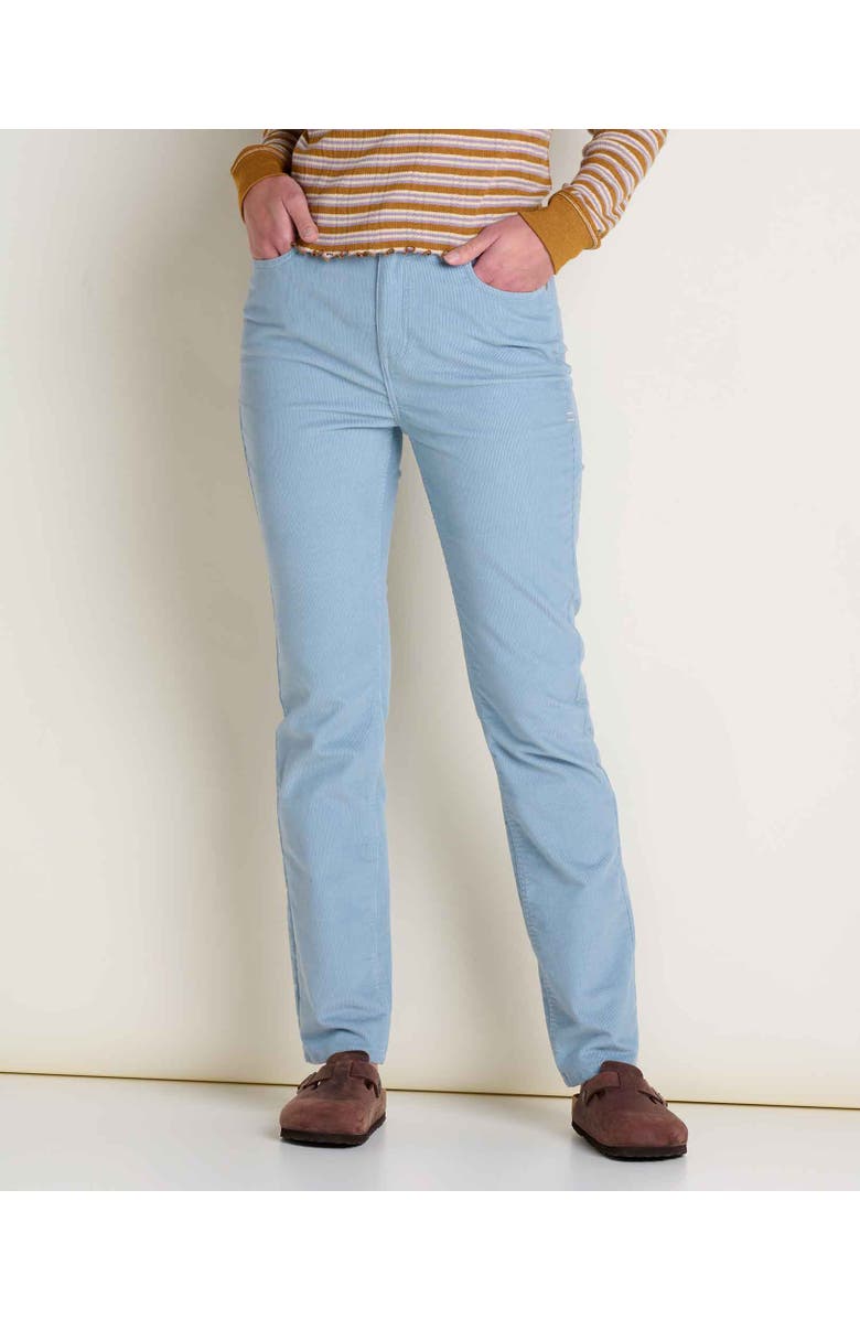 Toad & Co Women's Coaster Cord Slim Pant, Main, color, Weathered Blue