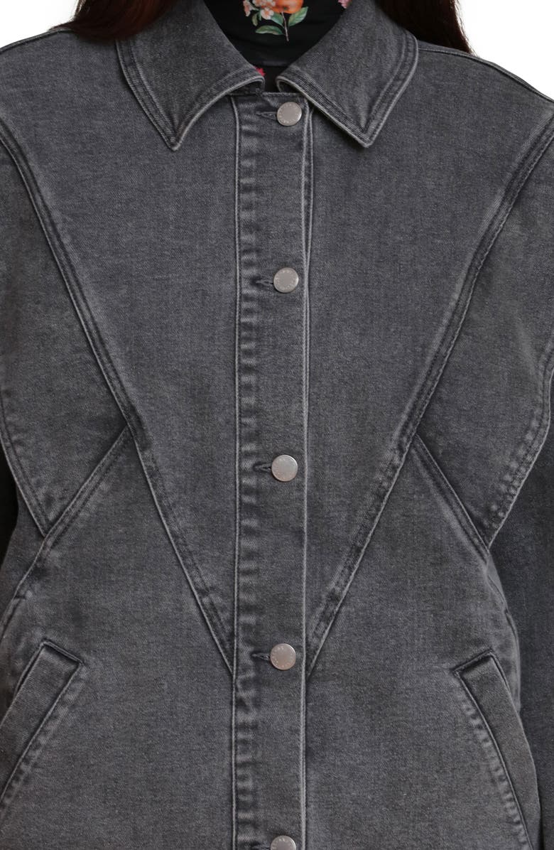 Avec Les Filles Oversize Seamed Jacket, Alternate, color, Grey Wash