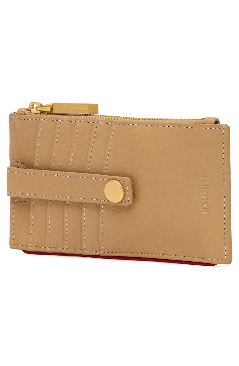 HAMMITT 210 West Leather Wallet, Alternate, color, Toasty Sand/ Brushed Gold