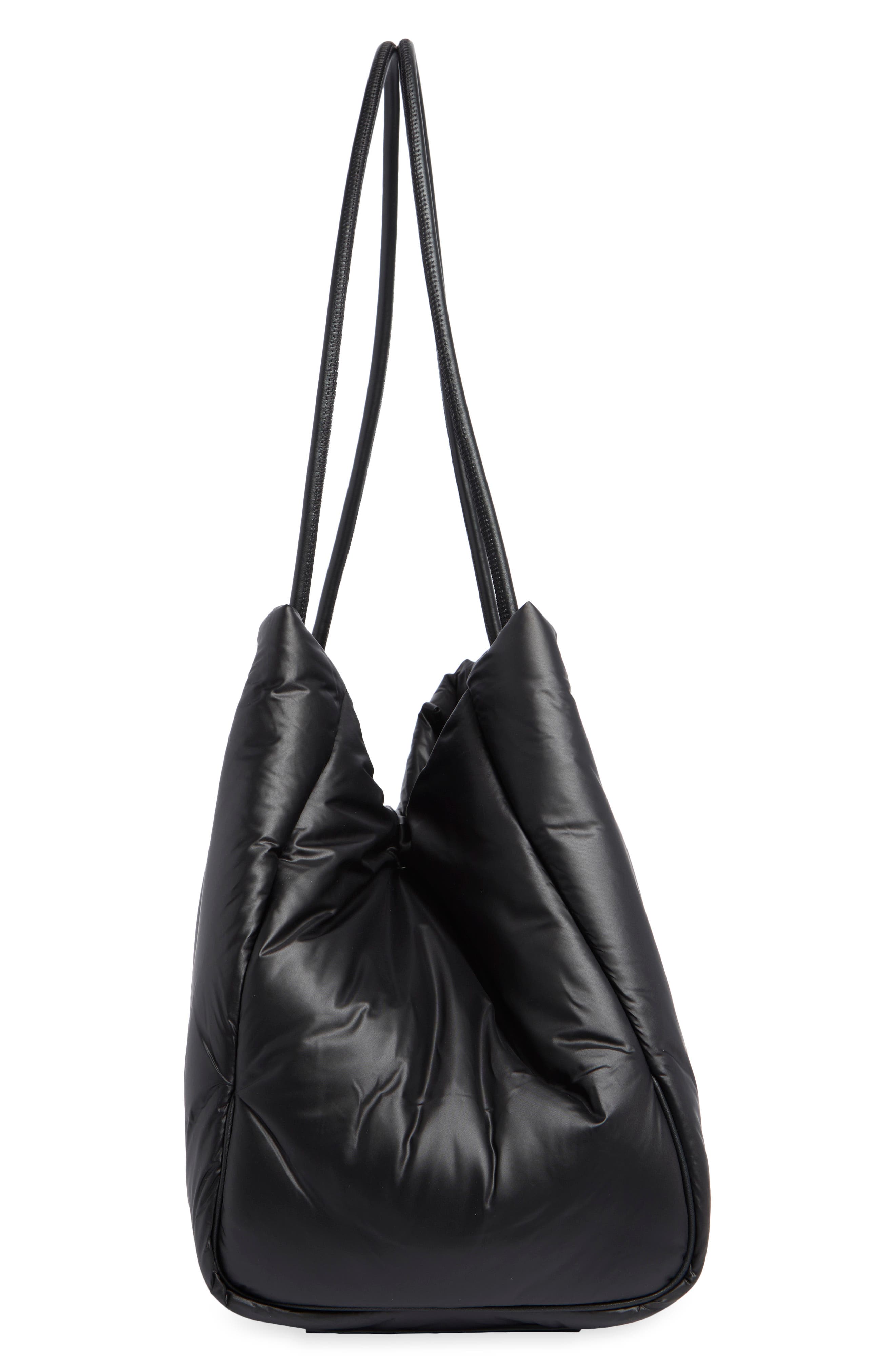 Sam Icon Label Appliquéd Fabric Large Tote, Alternate, color, BLACK