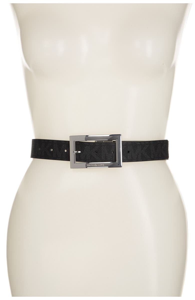 Michael Kors Logo Reversible Belt, Main, color, 