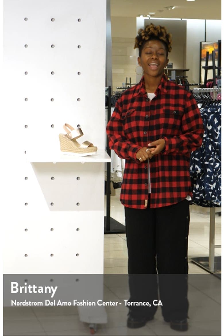 Olivia Espadrille Wedge Sandal video