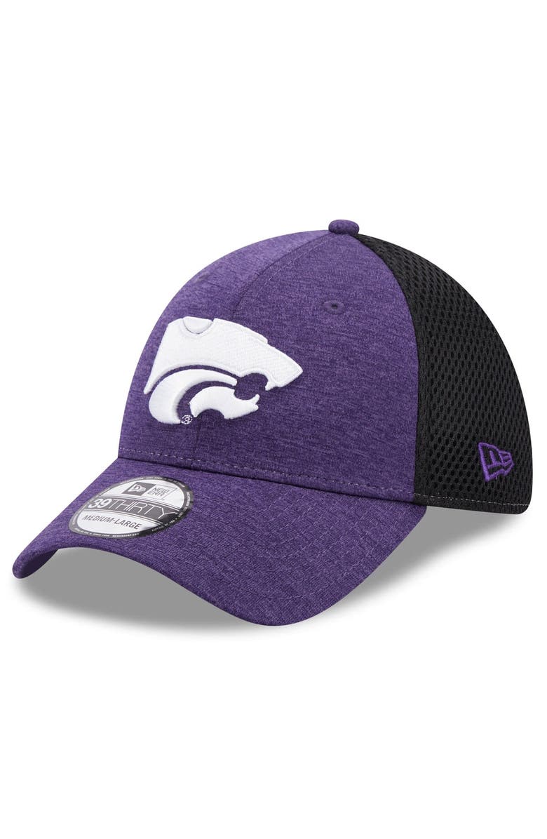 New Era Men's New Era Purple Kansas State Wildcats Shadowed Neo 39THIRTY Flex Hat, Main, color,