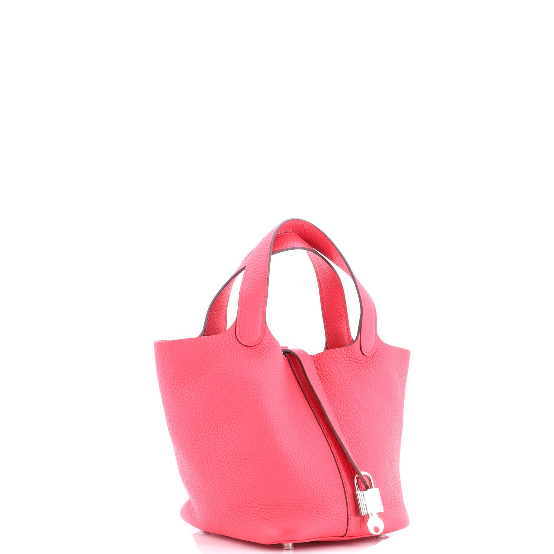 Pre-Owned Hermes Picotin Lock Bag Clemence PM, Alternate, color, Rose Extreme