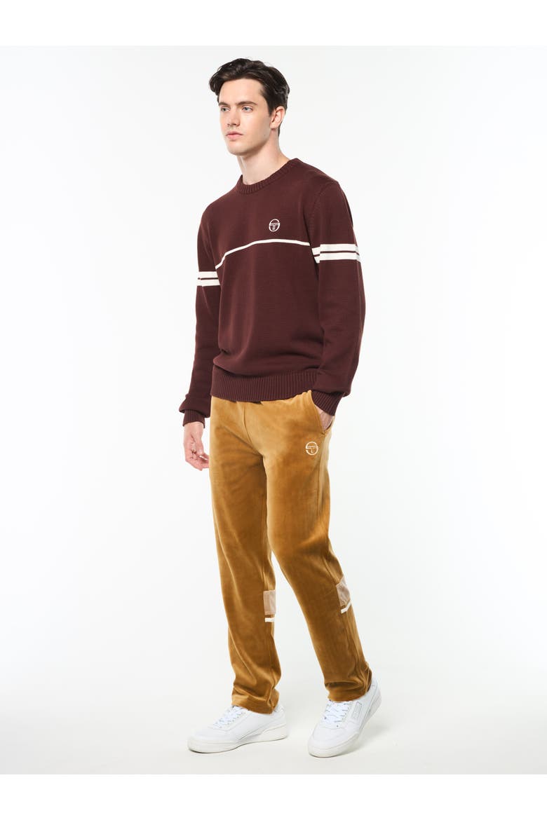 Orion Knit Sweater, Alternate, color, BITTER CHOCOLATE/GARDENIA
