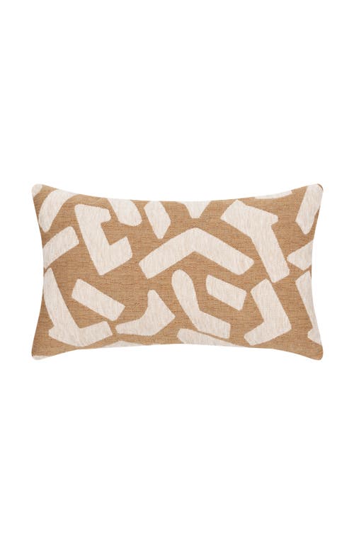 Elaine Smith Fascination Caramel Chenille Indoor & Outdoor Woven Accent Pillow