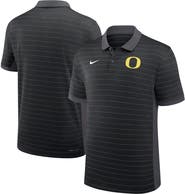 Nike Men's Nike Black Oregon Ducks 2026 Early Season Coaches Sideline Victory Stripe Dri-FIT Polo