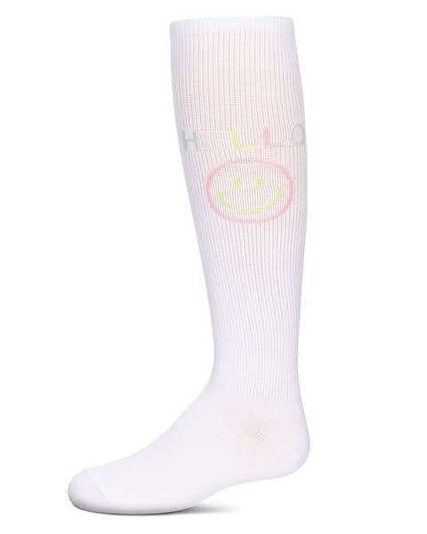 HELLO-Theme Knee High Sock