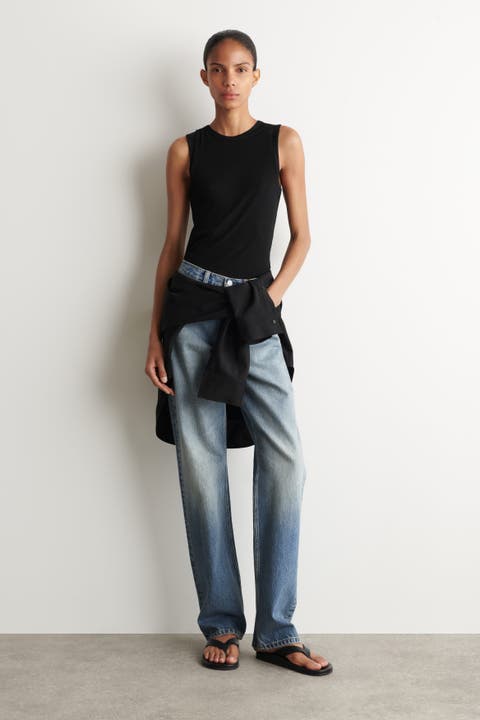 Chord Straight-Leg Jeans
