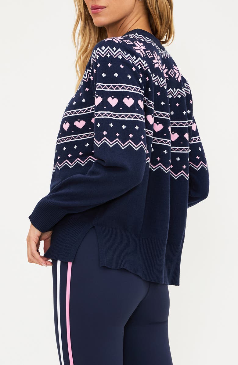 Beach Riot Elizabeth Sweater, Alternate, color, Snowy Peak Fairisle