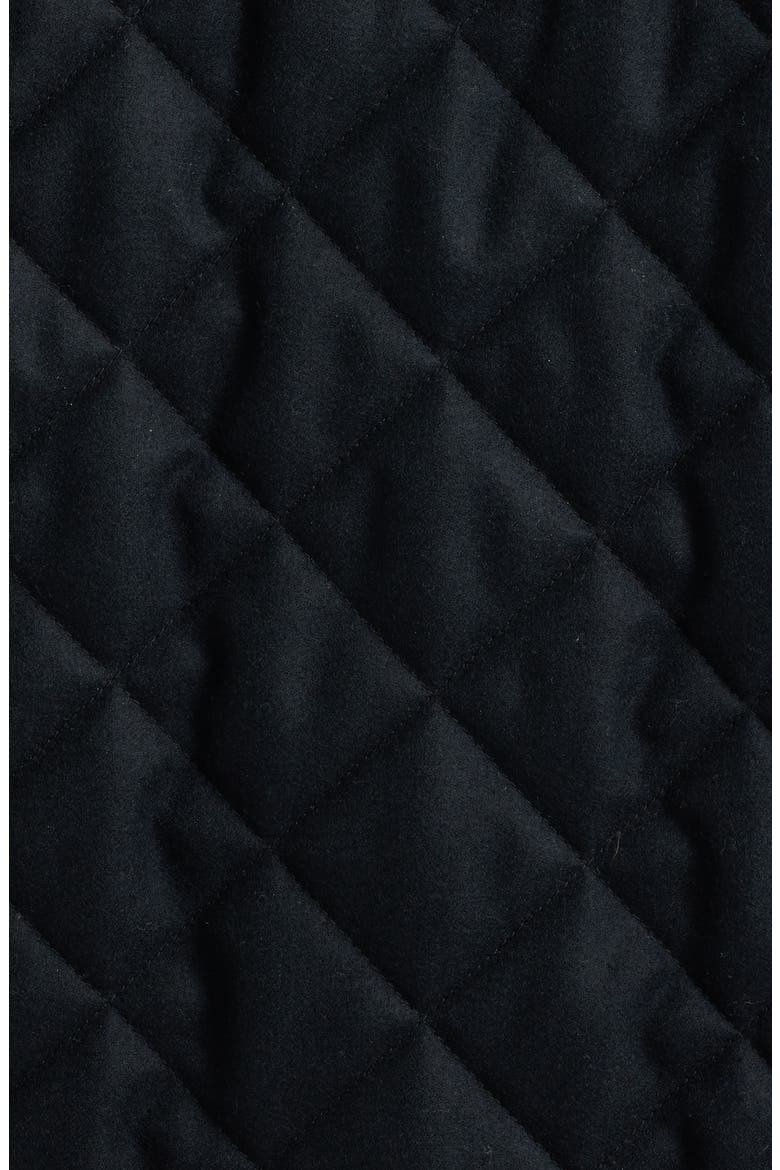 Suffolk Quilted Wool Jacket, Alternate, color, BLACK