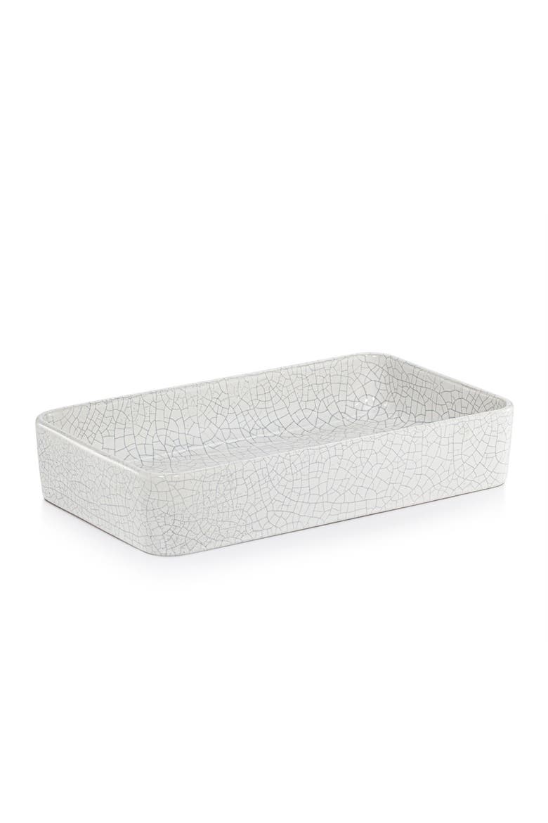 Frattura White Towel Tray, Main, color, WHITE