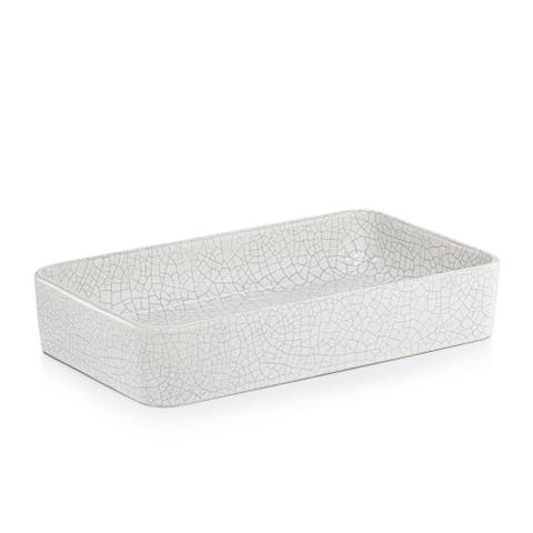 Frattura White Towel Tray