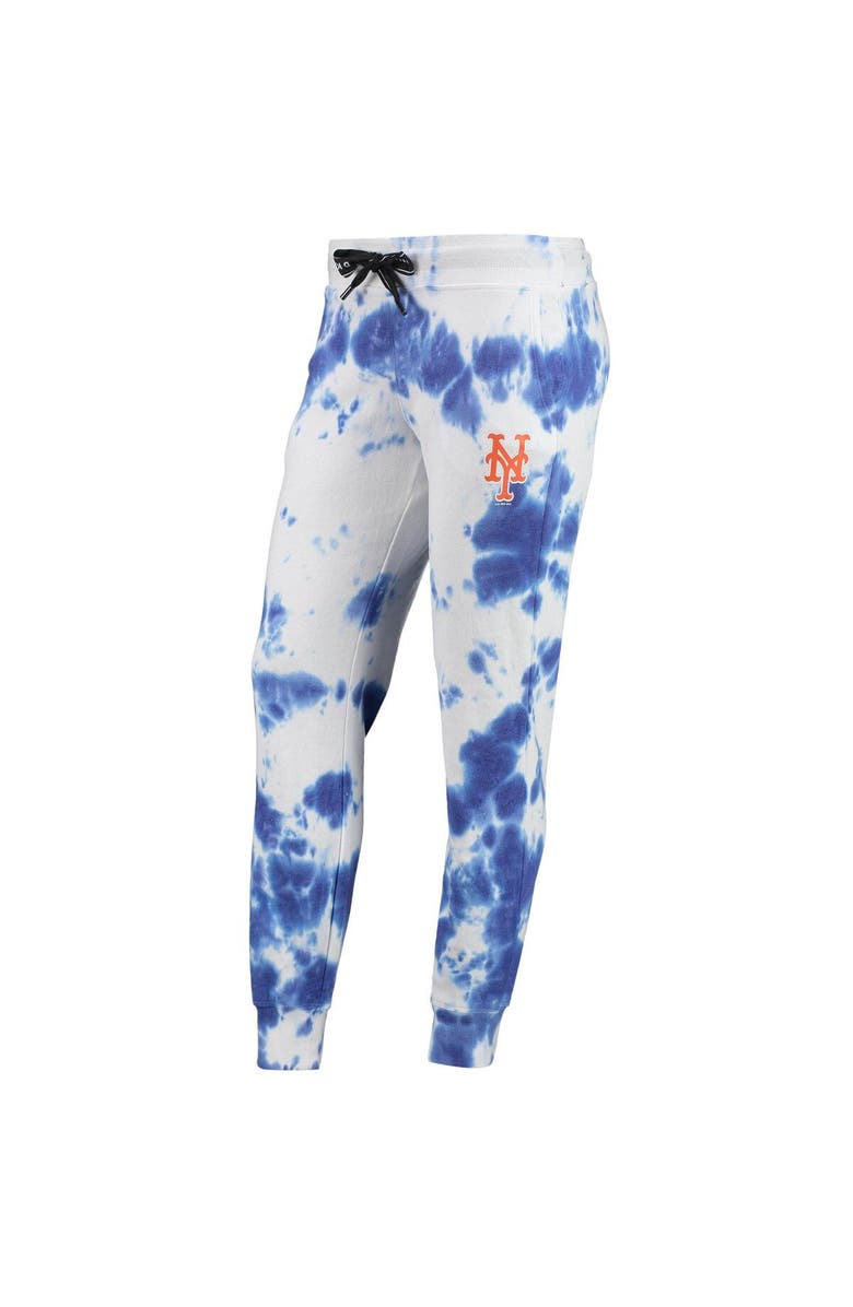 DKNY SPORT Women's DKNY Sport White/Royal New York Mets Melody Tie-Dye Jogger Pants, Alternate, color, White