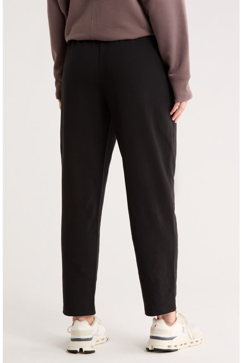 Relay Pintucked French Terry Pants, Alternate, color, BLACK