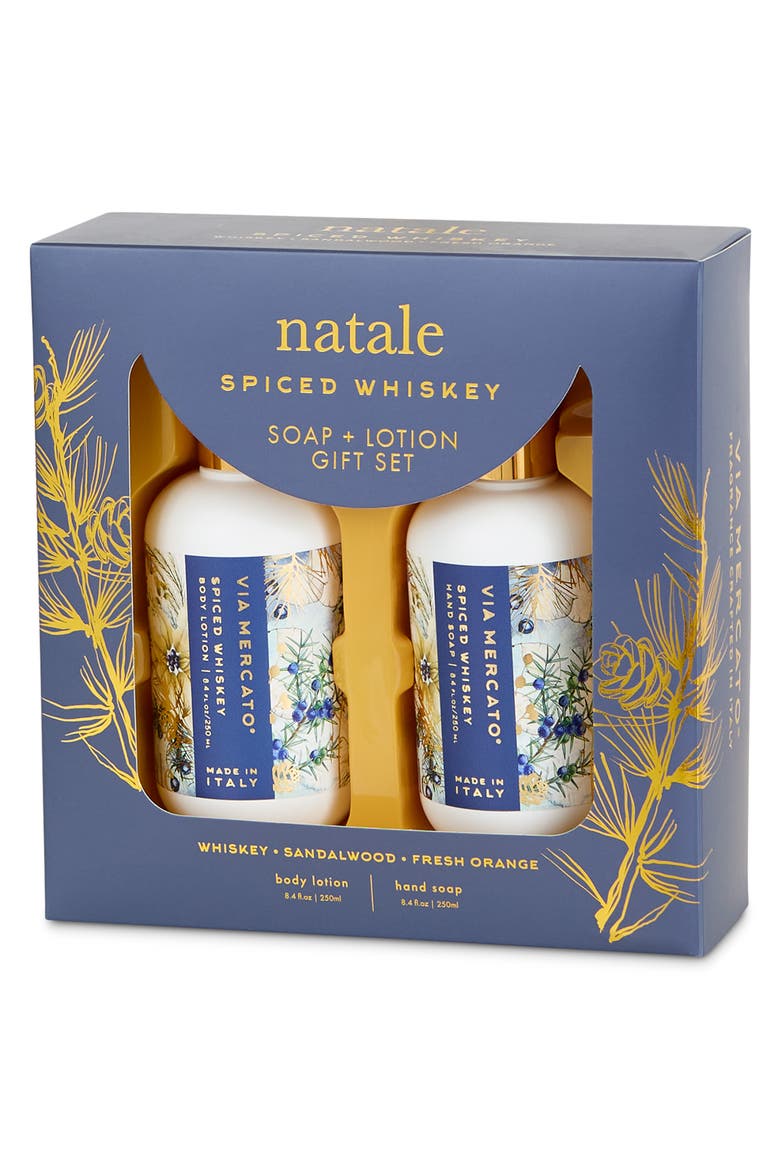 Natale Hand Soap & Lotion Gift Set, Alternate, color, BLUE