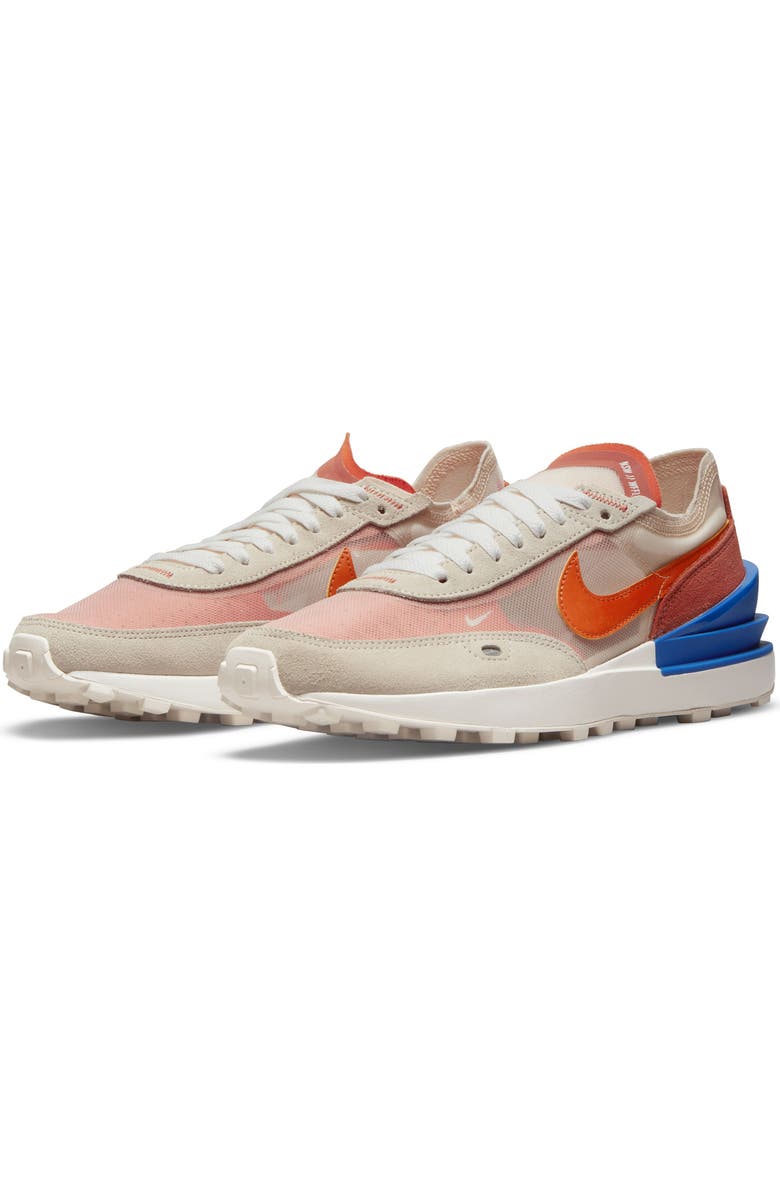 Nike Waffle One Sneaker, Main, color, Pearl White/ Orange