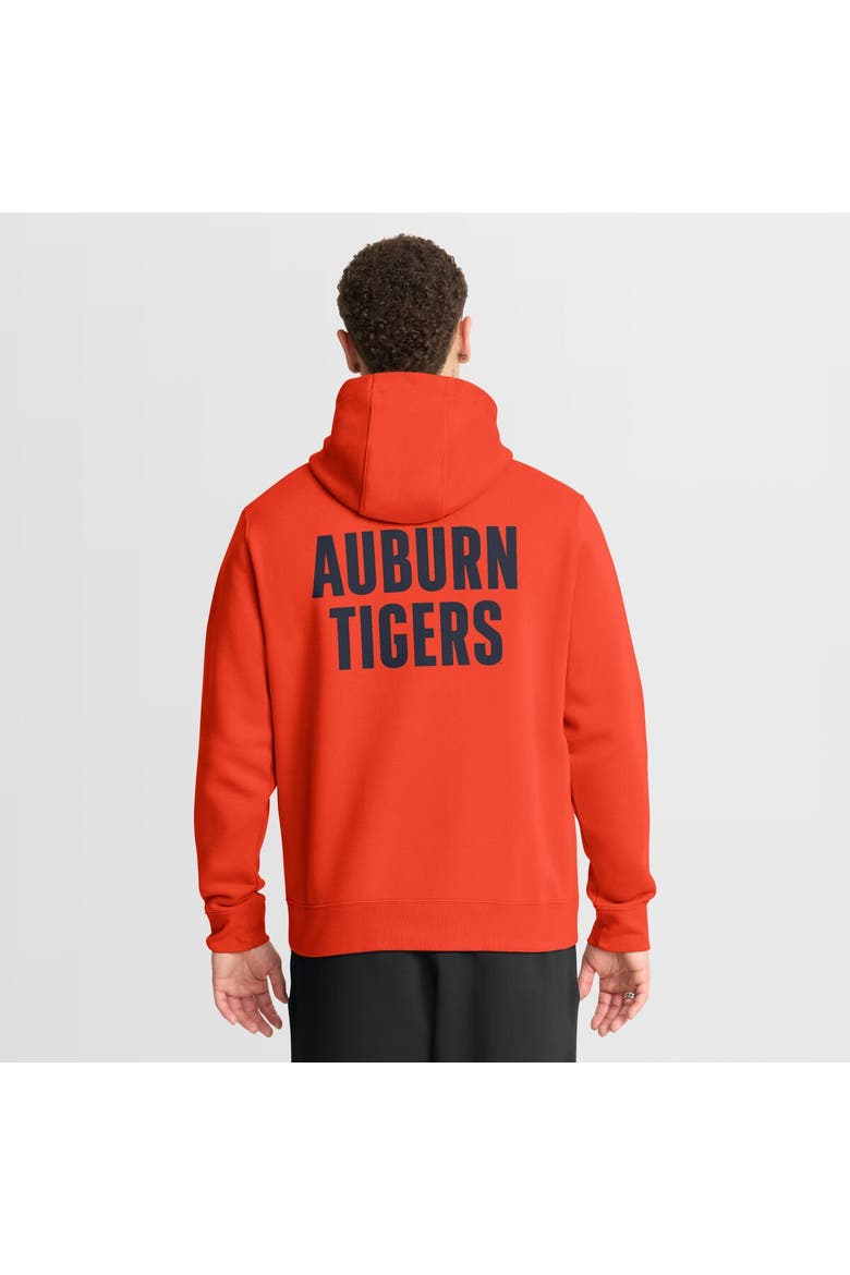 Men's Nike Orange Auburn Tigers Basketball Two-Hit Club Fleece Pullover Hoodie, Alternate, color, Orange