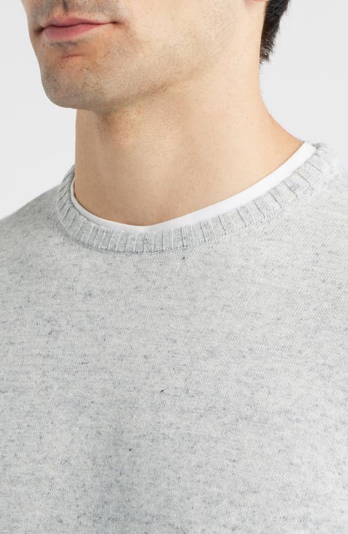 Johnnie-o Albus Neppy Crewneck Sweater In Gray