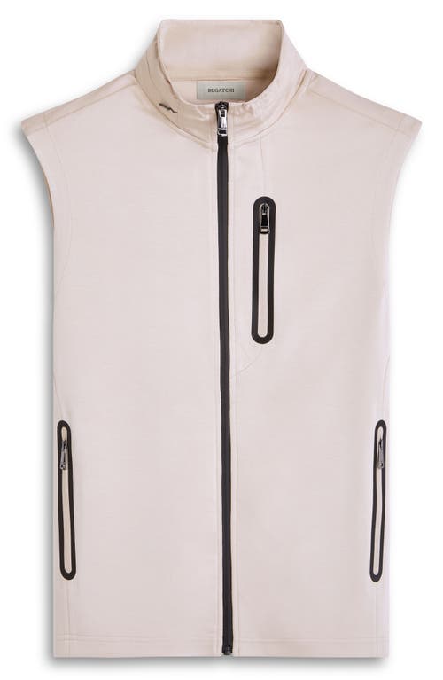 Bugatchi Soft Touch Knit Vest In Almond