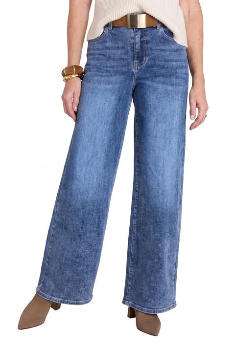 Celeste Slim Palazzo Jeans