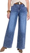 The Noli Shop Celeste Slim Palazzo Jeans