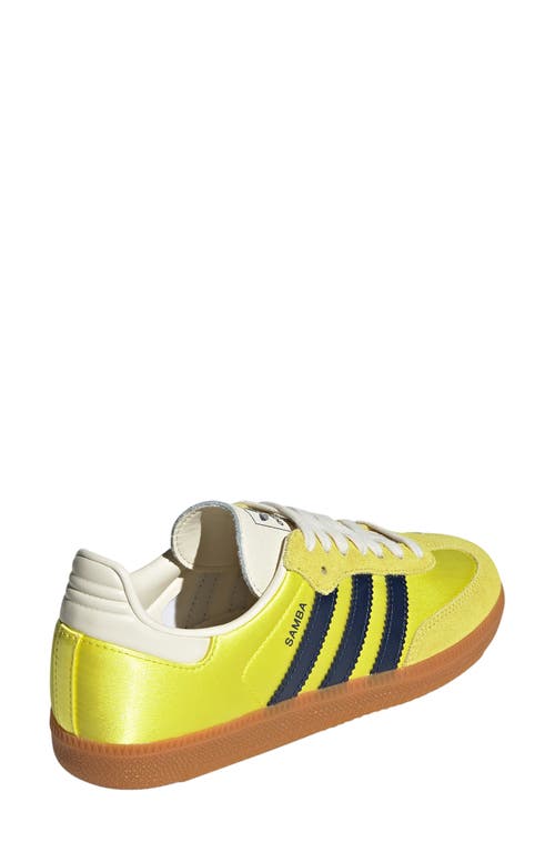 Adidas Originals Adidas Samba Og Sneaker In Yellow/indigo/cream White