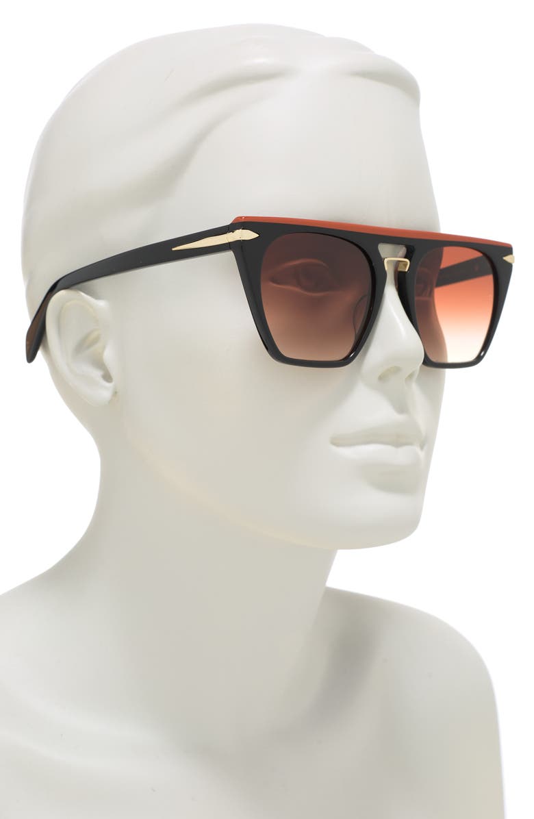 rag & bone 53mm Modified Square Sunglasses, Alternate, color,