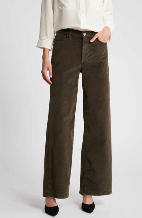 FRAME Le Slim Palazzo Corduroy Pants