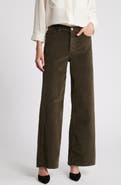 FRAME Le Pixie Slim Palazzo Corduroy High Waist Wide Leg Pants