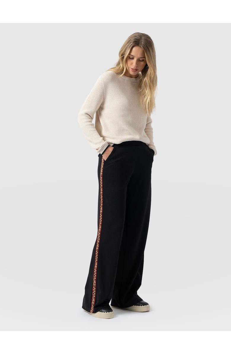 Saint + Sofia Victory Wide Leg Pant, Alternate, color, Black Leopard