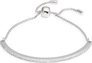 Nordstrom Cubic Zirconia Adjustable Tennis Bracelet