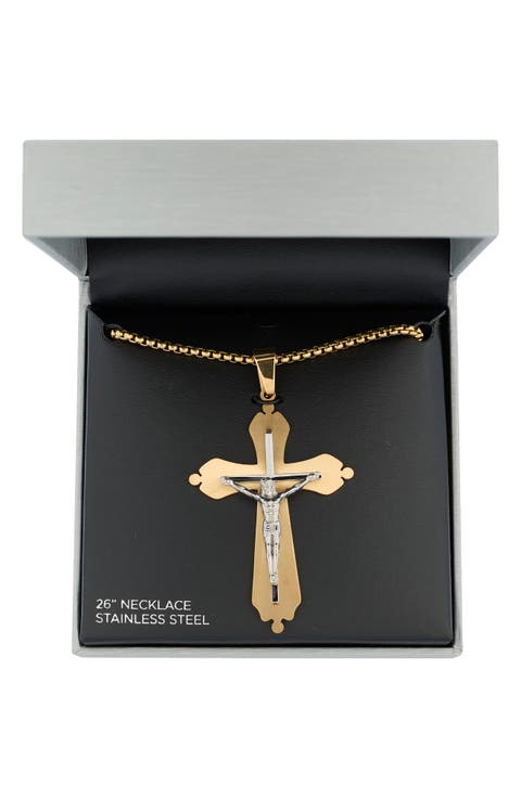 Men's Cross Pendant Necklace