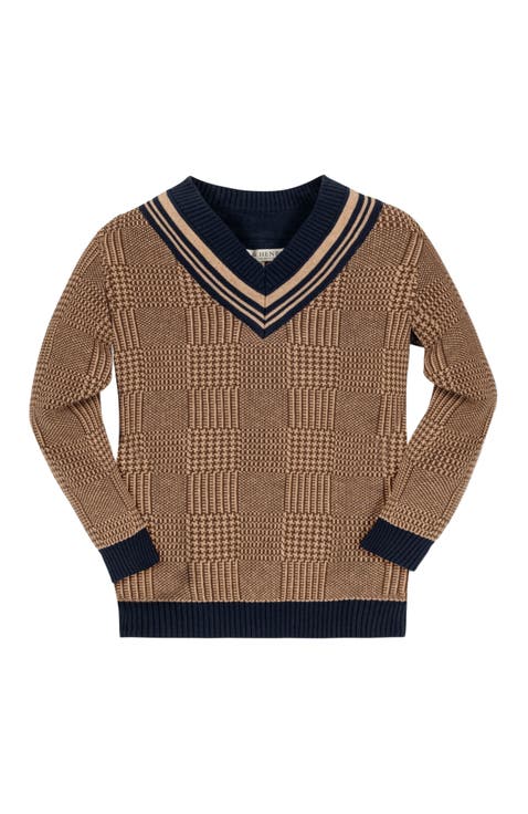 Baby Boys' Organic Intarsia Cricket Sweater, Infant