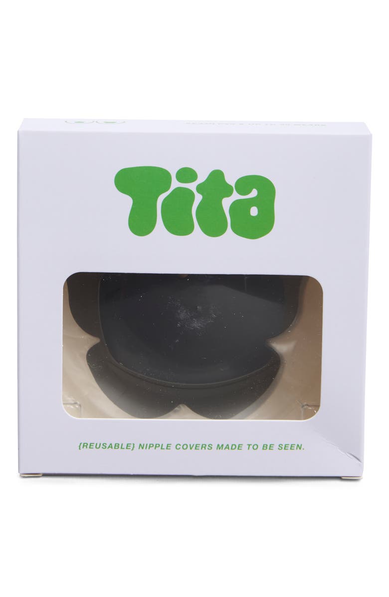 Tita Butterfly Reusable Nipple Covers, Alternate, color, Black