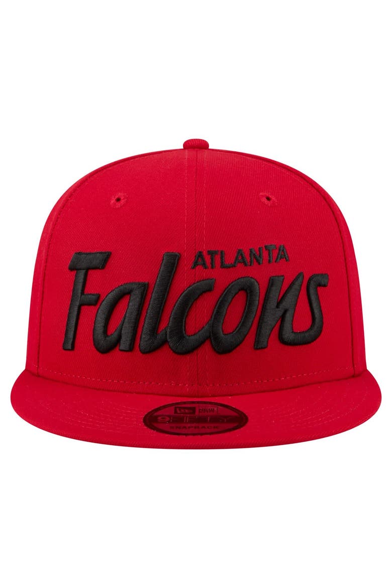 Men's New Era  Red Atlanta Falcons Core Team Script 9FIFTY Snapback Hat, Alternate, color, Red