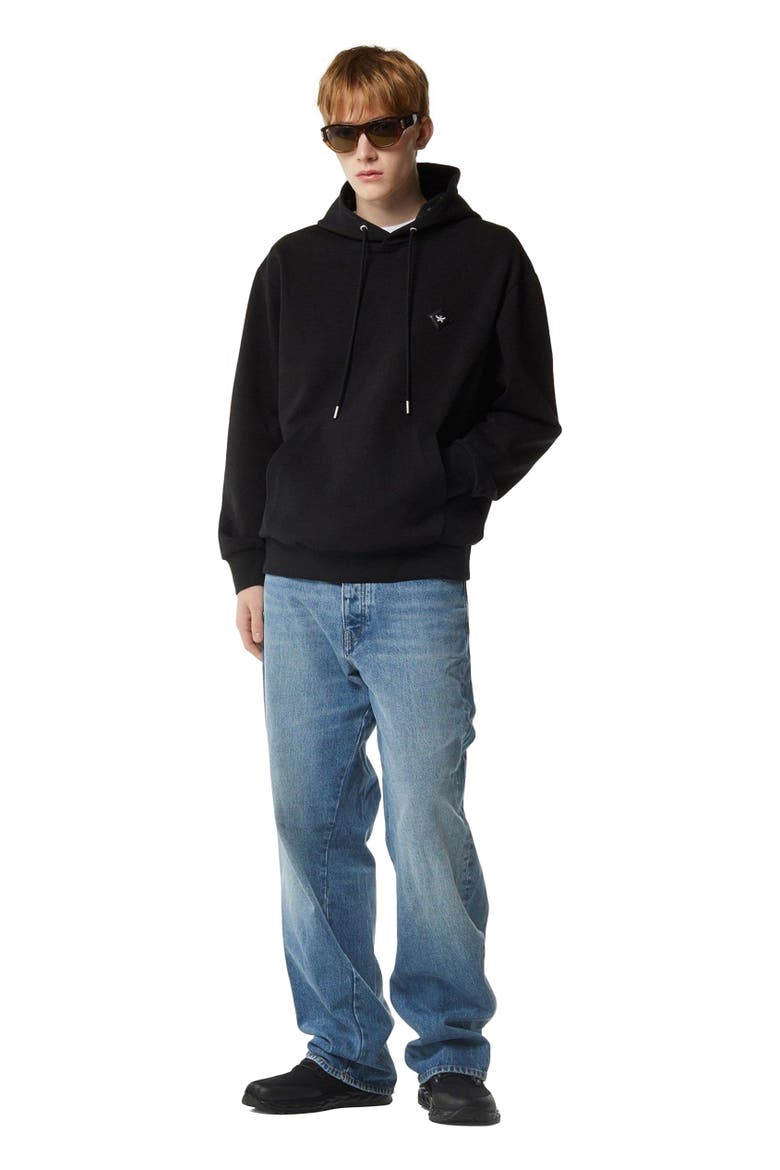 Essential Logo Patch Ponte Hoodie, Main, color, Black