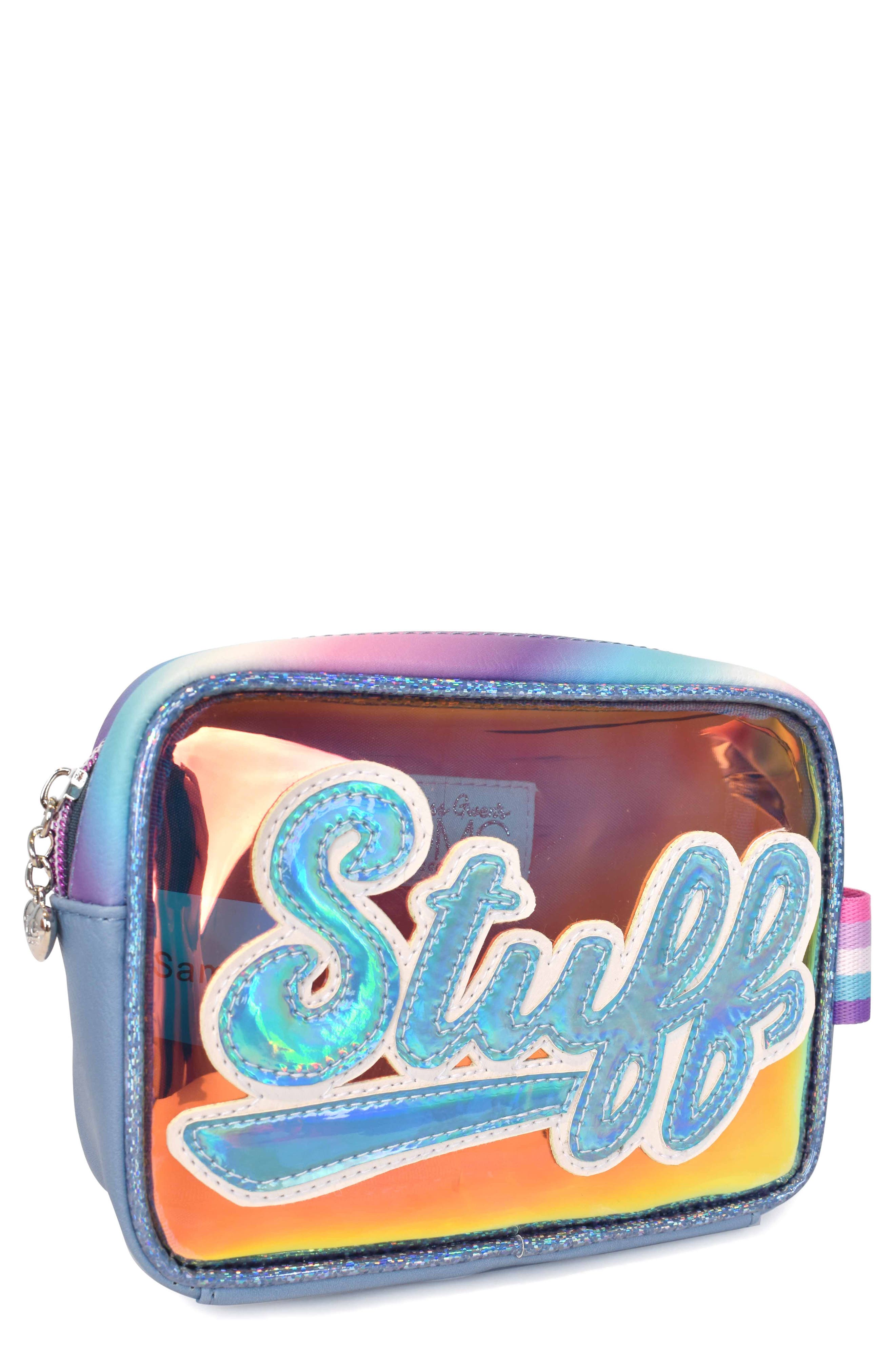 OMG Accessories Kids' Star Denim Backpack & Stuff Pouch Set, Alternate, color, 