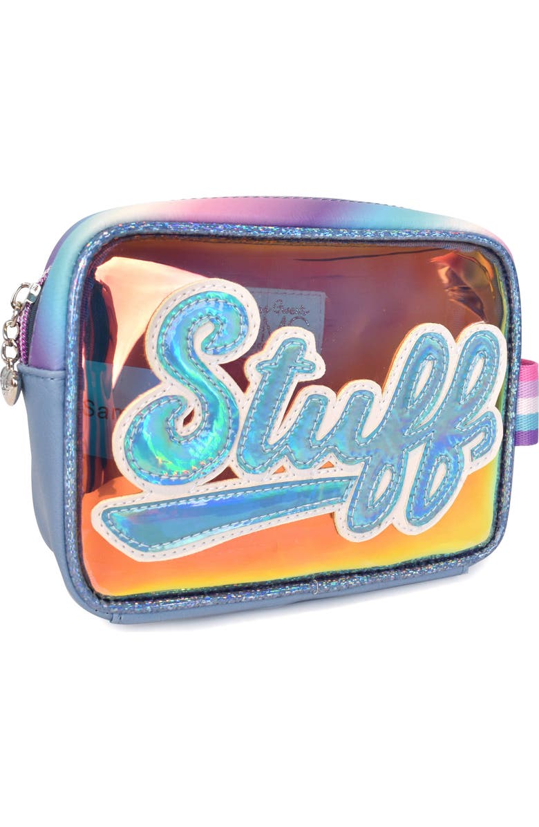 OMG Accessories Kids' Star Denim Backpack & Stuff Pouch Set, Alternate, color,