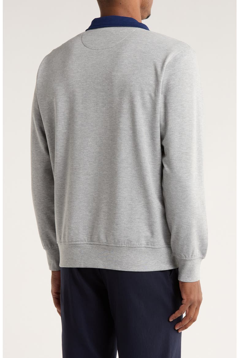 Fleece Quarter Zip Pullover, Alternate, color, GREY HEATHER