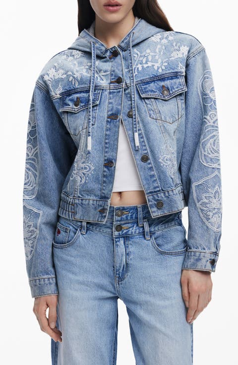 Hooded Denim Jacket