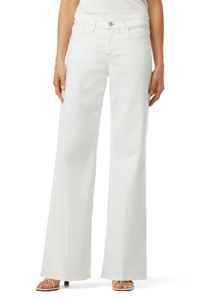 The Lou Lou Low Rise Wide Leg Jeans, Main, color, WHITE
