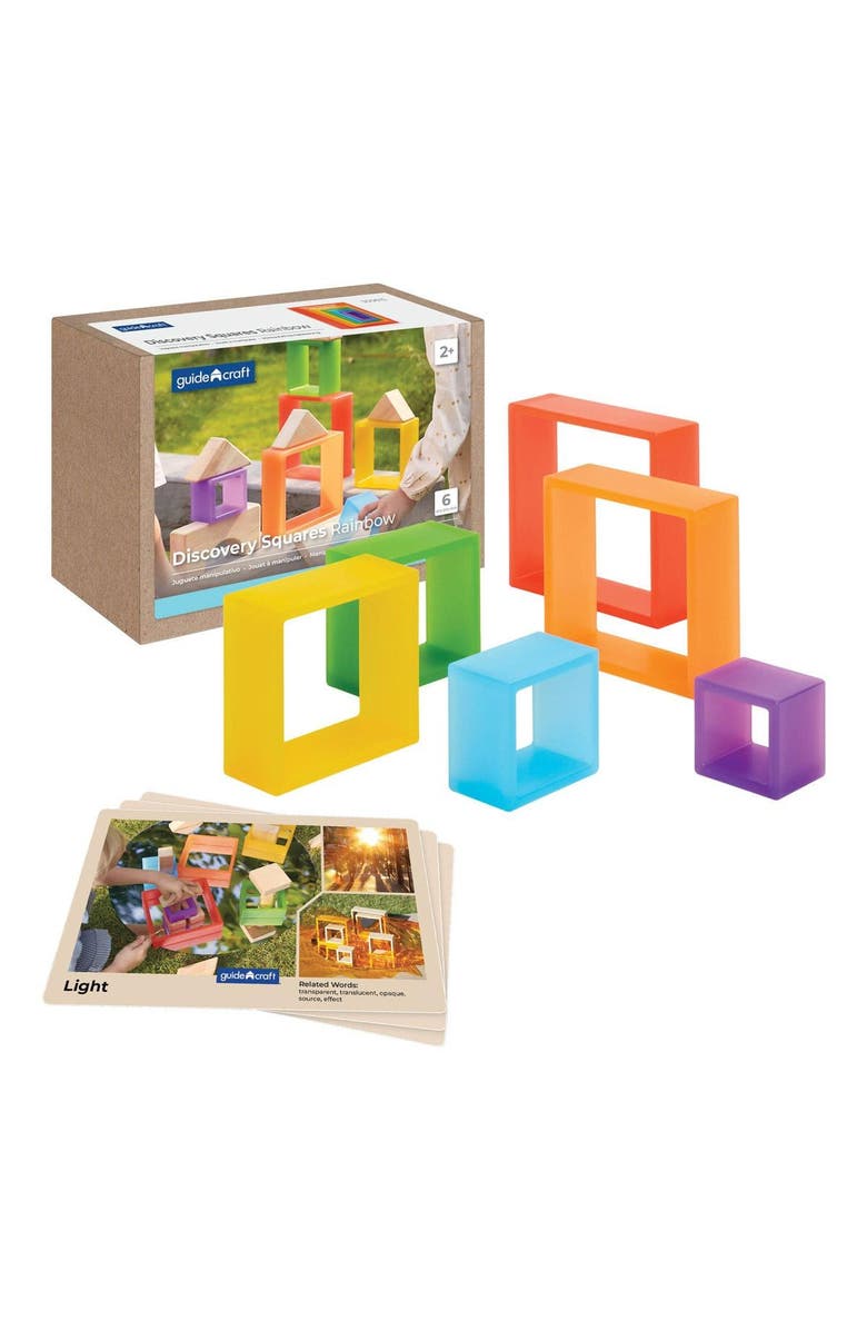 Kaplan Early Learning Company Discovery Squares - Rainbow - 6 Pieces, Main, color, Multicolored