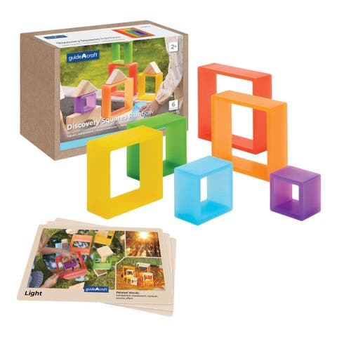 Discovery Squares - Rainbow - 6 Pieces