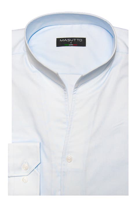 Tonali tulip stand up collar long sleeve shirt