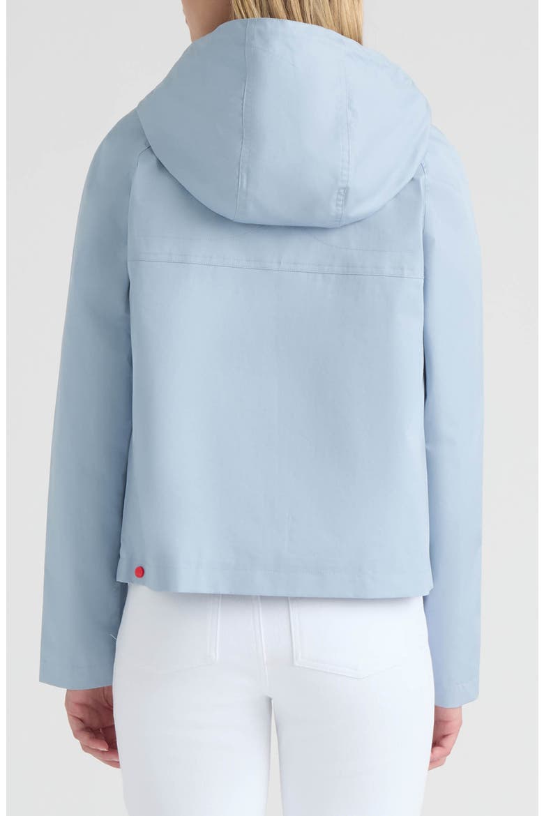 Julia Hooded Waterproof Rain Jacket, Alternate, color, WASHED BLUE
