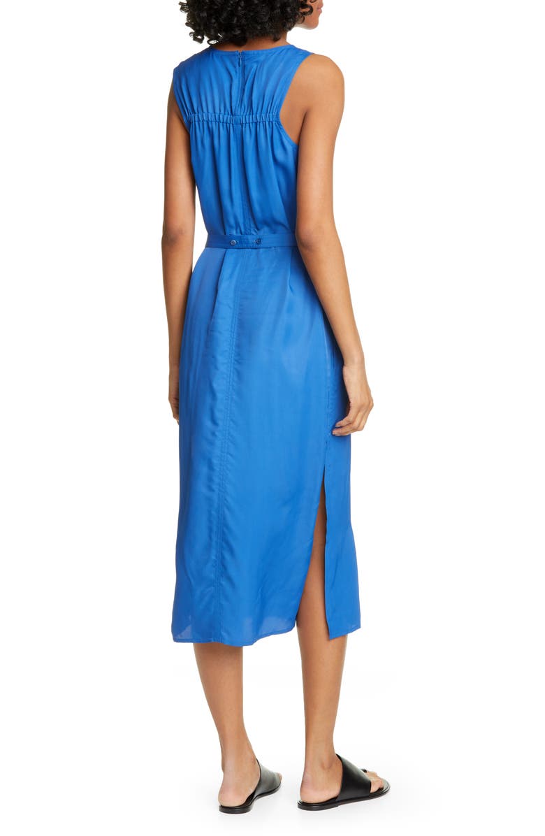 Helmut Lang Sleeveless Woven Dress, Alternate, color, 