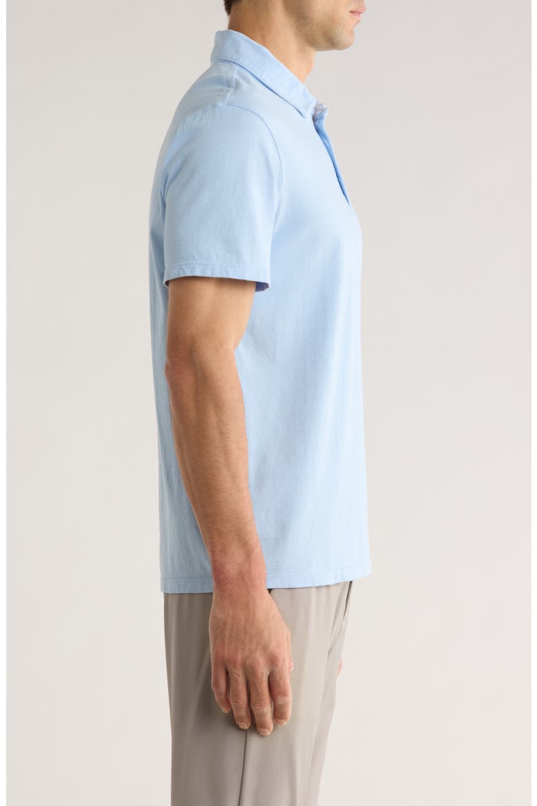 Regular Fit Garment Dyed Cotton Polo, Alternate, color, WASHED RAINWATER